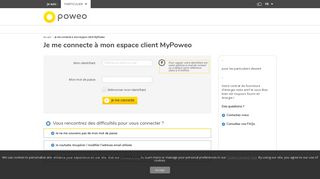 
                            1. Espace client MyPoweo - Poweo