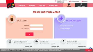 
                            10. Espace Client - NRJ Mobile