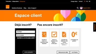 
                            3. Espace client - Orange Business