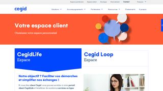
                            7. Espace client personnalisé CegidLife - Cegid France
