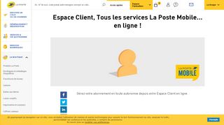 
                            6. Espace Client, tous les services en ligne La Poste Mobile + mobile ...