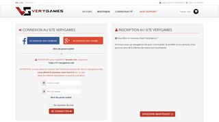 
                            3. Espace Client - VeryGames