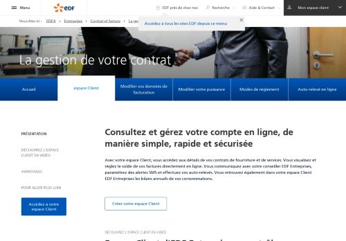 
                            1. espace Client : votre compte | EDF Entreprises