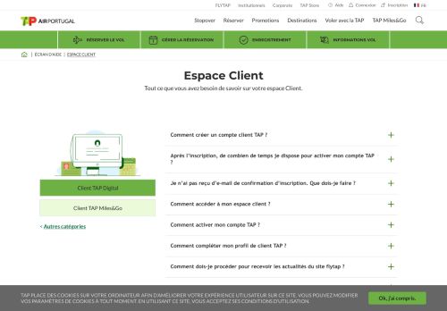 
                            3. Espace Client – Votre espace personnel | TAP Air Portugal