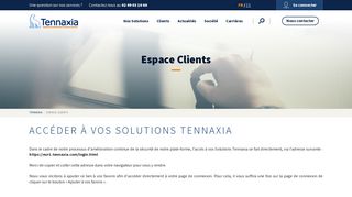 
                            2. Espace Clients - Tennaxia | Conseil et logiciels HSE et RSE