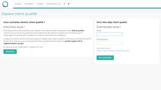
                            1. Espace des clients qualité Qualimétrie