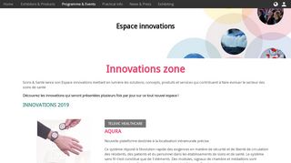 
                            7. Espace innovations / Soins & Santé 2019, Namur - Easyfairs