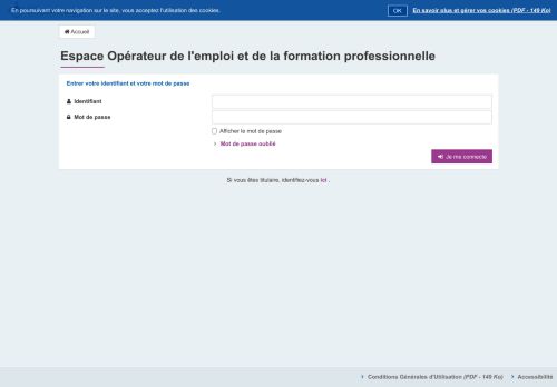 
                            5. Espace Opérateur de l'emploi et de la formation professionnelle - CPF