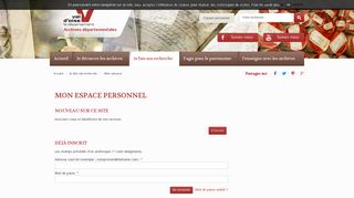 
                            6. Espace personnel - connexion - Val d'Oise le département – Archives ...