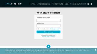 
                            1. Espace utilisateur | Connexion - MailKitchen