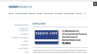 
                            6. espace.card - Weber Verlag