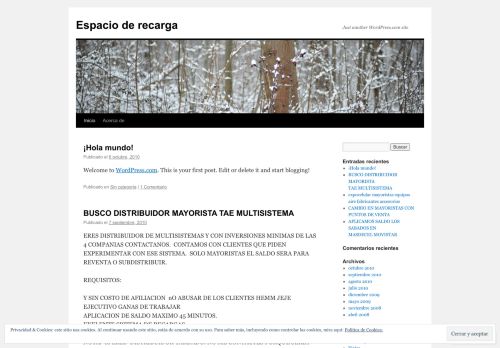 
                            4. Espacio de recarga | Just another WordPress.com site
