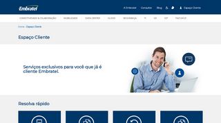 
                            2. Espaço Cliente - Serviços Exclusivos para Clientes | Embratel