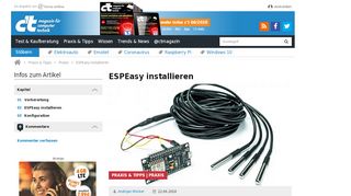
                            4. ESPEasy installieren | c't Magazin - Heise