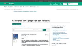 
                            8. Esperienze come proprietari con Novasol? - Discussione generale ...