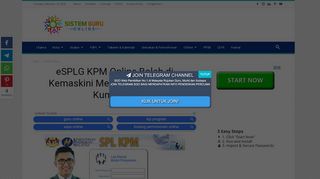 
                            4. eSPLG KPM Online Boleh di Kemaskini Melalui Manual ...