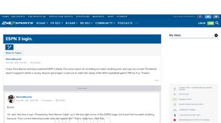 
                            5. ESPN 3 login. - 247Sports
