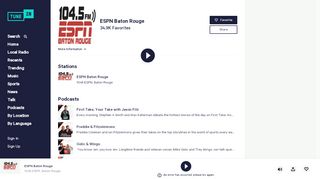 
                            11. ESPN Baton Rouge, WNXX 104.5 FM, Baton Rouge, LA | Free Internet ...