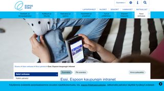 
                            3. espoo.fi > Essi, Espoon kaupungin intranet
