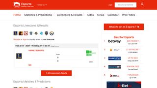 
                            10. Esports-betting-tips.com: LoL Betting Tips & CSGO Predictions