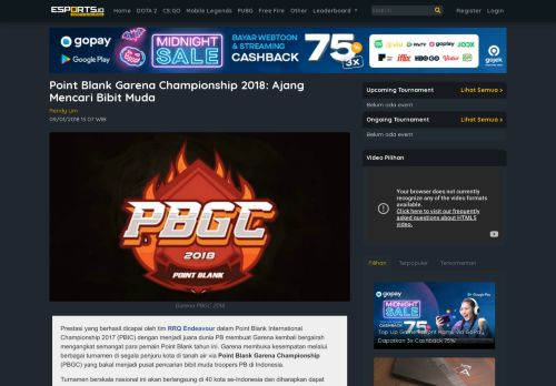 
                            12. Esports ID | Point Blank Garena Championship 2018: Ajang Mencari ...