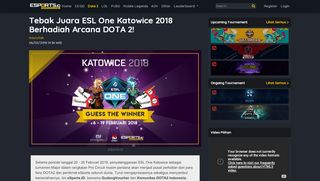 
                            7. Esports ID | Tebak Juara ESL One Katowice 2018 Berhadiah Arcana ...