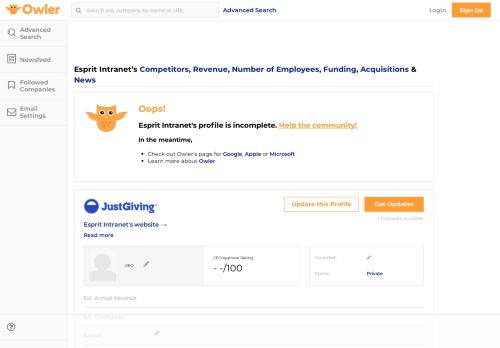 
                            12. Esprit Intranet Competitors, Revenue and Employees - Owler ...