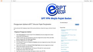 
                            11. eSPT PPh Badan: Penggunaan Aplikasi eSPT Tahunan Pajak ...