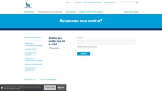 
                            3. Esqueceu a senha - Novo Nordisk