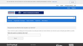 
                            5. Esqueceu seu Nome de Usuário ou Senha? | UNINOVE ... - OnTheHub