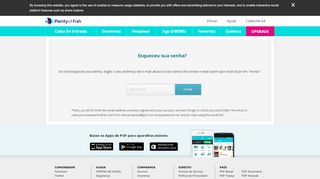 
                            7. Esqueceu sua senha? -POF.com.br-o Site líder de namoro Online ...