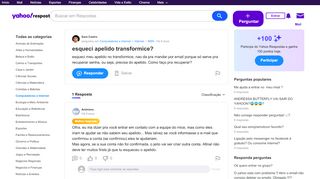 
                            10. esqueci apelido transformice? | Yahoo Respostas