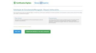 
                            13. Esqueci minha senha - Certificado Digital Serasa