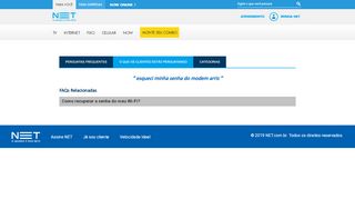 
                            6. esqueci minha senha do modem arris - Ajuda Site Oficial da NET