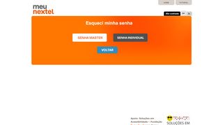 
                            2. Esqueci minha senha - Meu Nextel