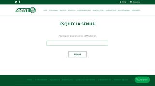 
                            3. Esqueci minha senha - Programa Avanti Palmeiras