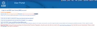 
                            11. ESRF User Portal (SMIS) Login