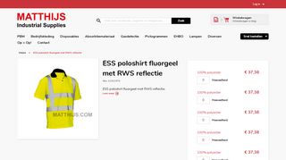 
                            11. ESS poloshirt fluorgeel met RWS reflectie - Matthijs Industrial Supplies