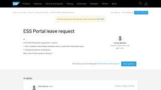 
                            11. ESS Portal leave request - archive SAP