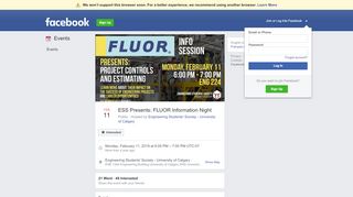 
                            10. ESS Presents: FLUOR Information Night - Facebook