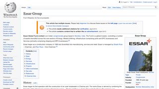 
                            13. Essar Group - Wikipedia