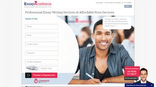 
                            6. Essay Academia - New User Sign Up