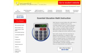 
                            7. Essential Education Math Curriculum - GED Academy