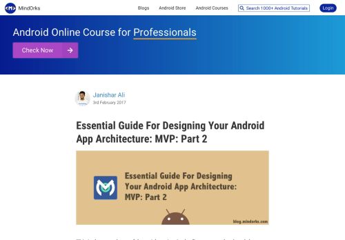 
                            4. Essential Guide For Designing Your Android App Architecture: MVP ...