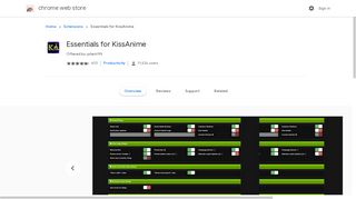 
                            8. Essentials for KissAnime - Google Chrome