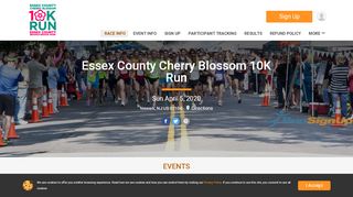 
                            10. Essex County Cherry Blossom 10K Run - RunSignup