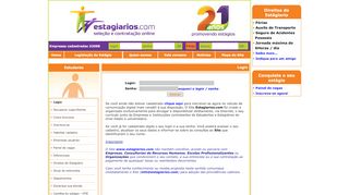 
                            8. :: ESTAGIARIOS.COM :: Login