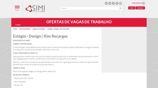 
                            10. Estágio - Design | Kim Recargas | SIMI - Sistema Mineiro de Inovação