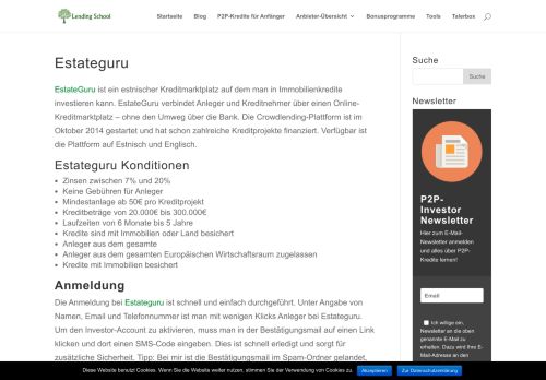 
                            4. Estateguru - Lending School