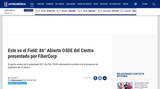 
                            10. Este es el Field: 86° Abierto OSDE del Centro presentado por FiberCorp